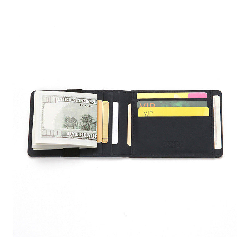 Cross Pattern PU Card Holder