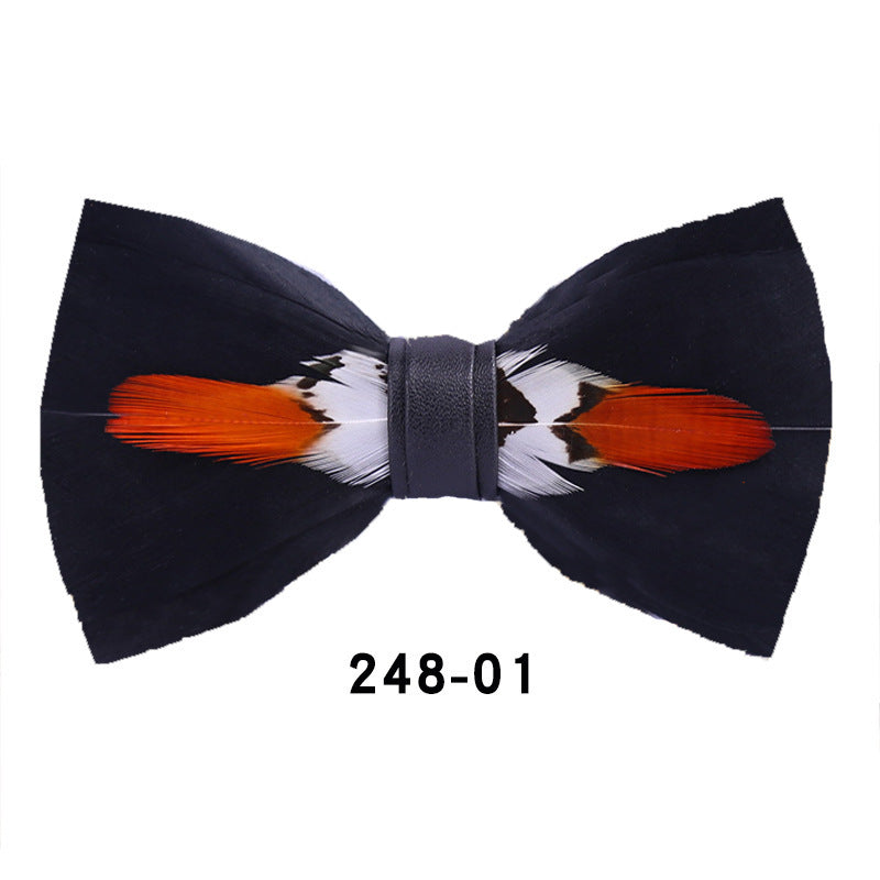 Feather Bow Tie