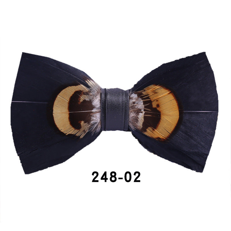 Feather Bow Tie