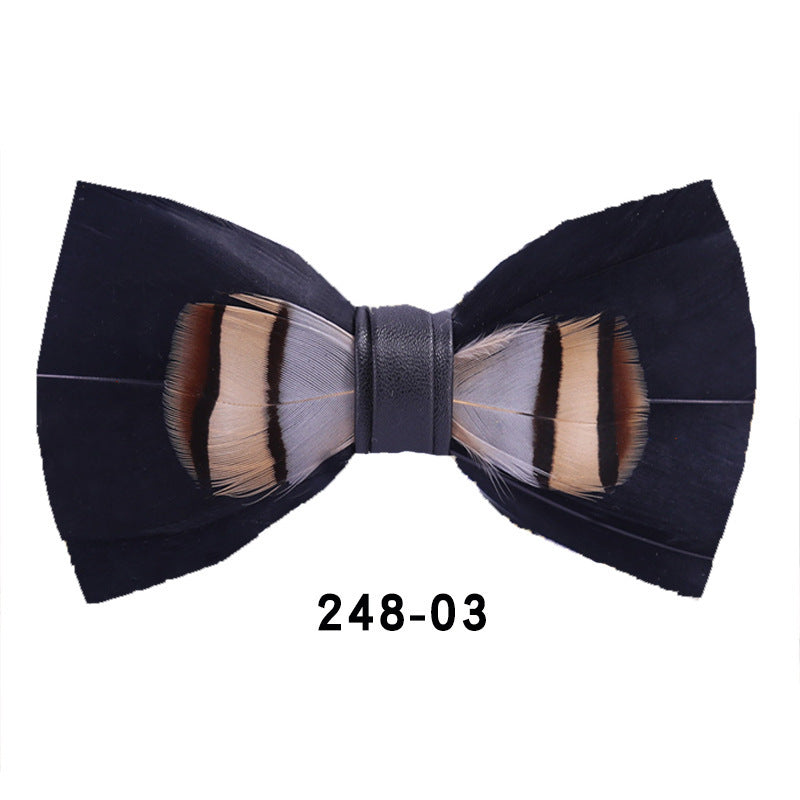 Feather Bow Tie