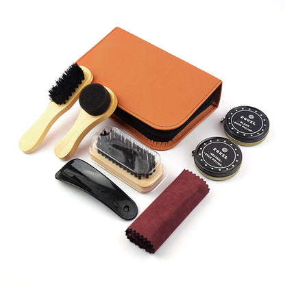 Shoe Polish Kit Leather Bag