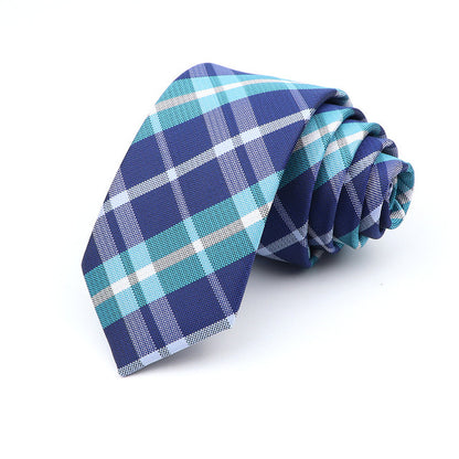 Casual Skinny Plaid Tie