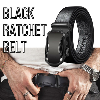 Microfiber Leather Ratchet Belt