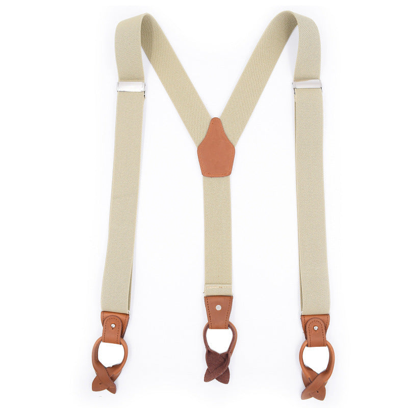 Brown Casual Suspenders