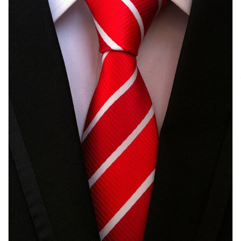 Silk Jacquard Big Stripe Tie