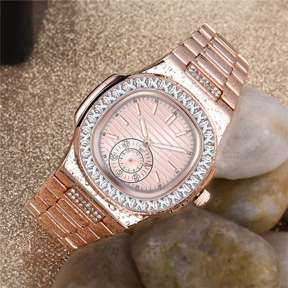 Alloy Diamond Watch