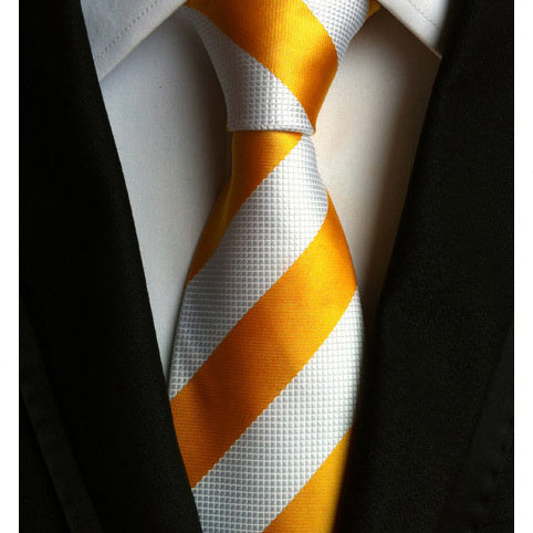 Silk Jacquard Big Stripe Tie