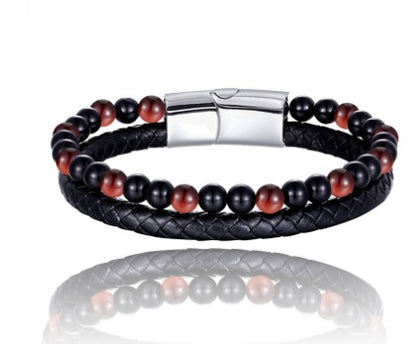 Volcanic Natural Stone Beaded Bracelet