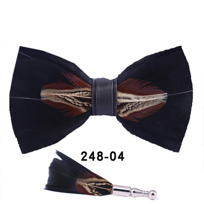 Feather Bow Tie