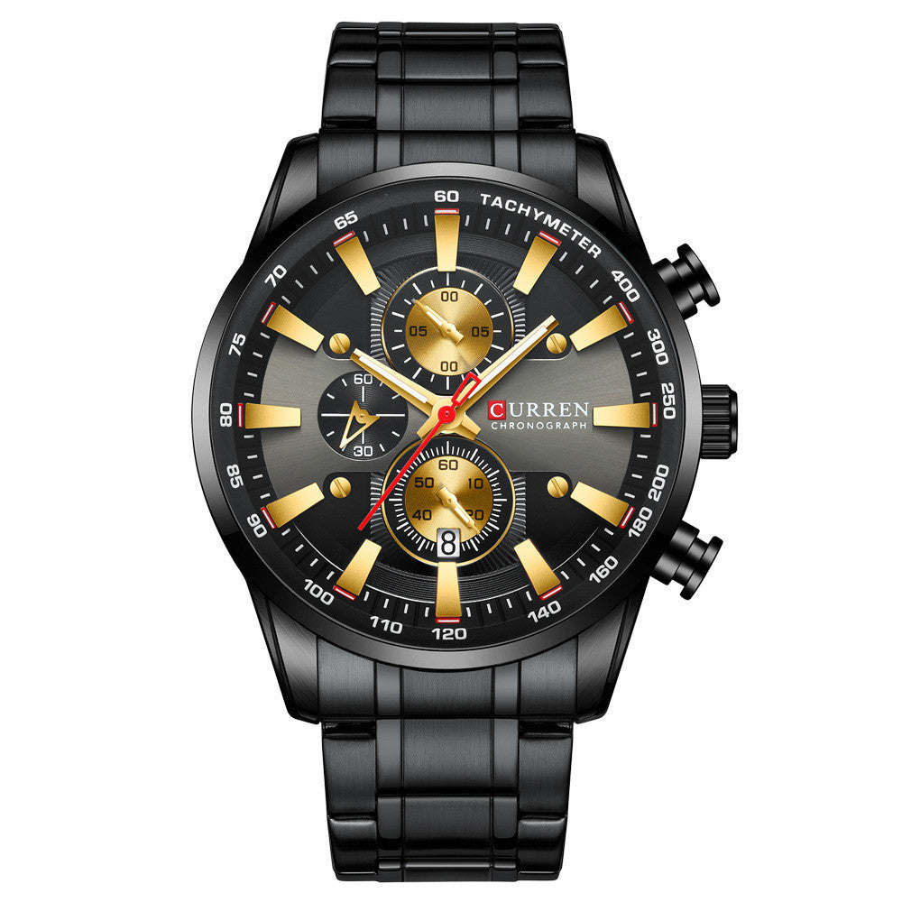 Waterproof Quartz Watch Six-Hand