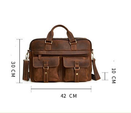 Cowhide Briefcase Bag