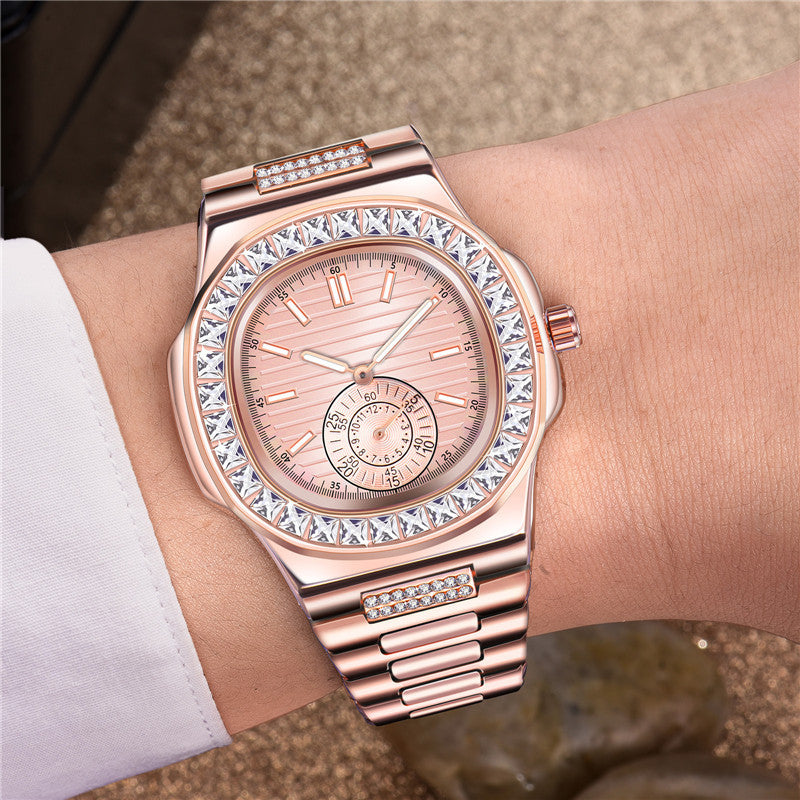 Alloy Diamond Watch