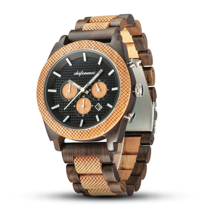 Six Hand Chronograph Calendar Watch