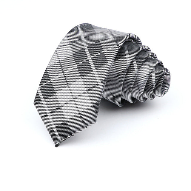 Casual Skinny Plaid Tie