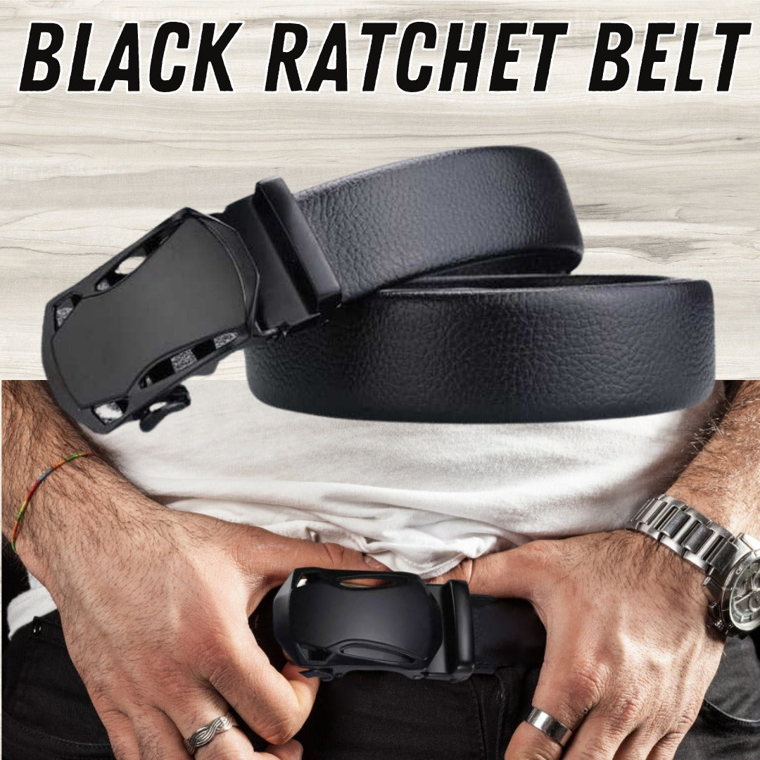 Microfiber Leather Ratchet Belt