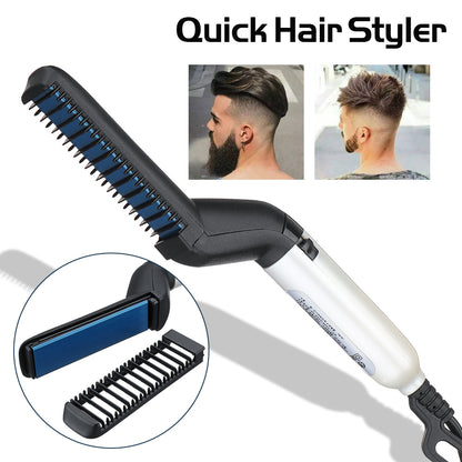 Quick Hair Beard Straightener Styler Electric Comb