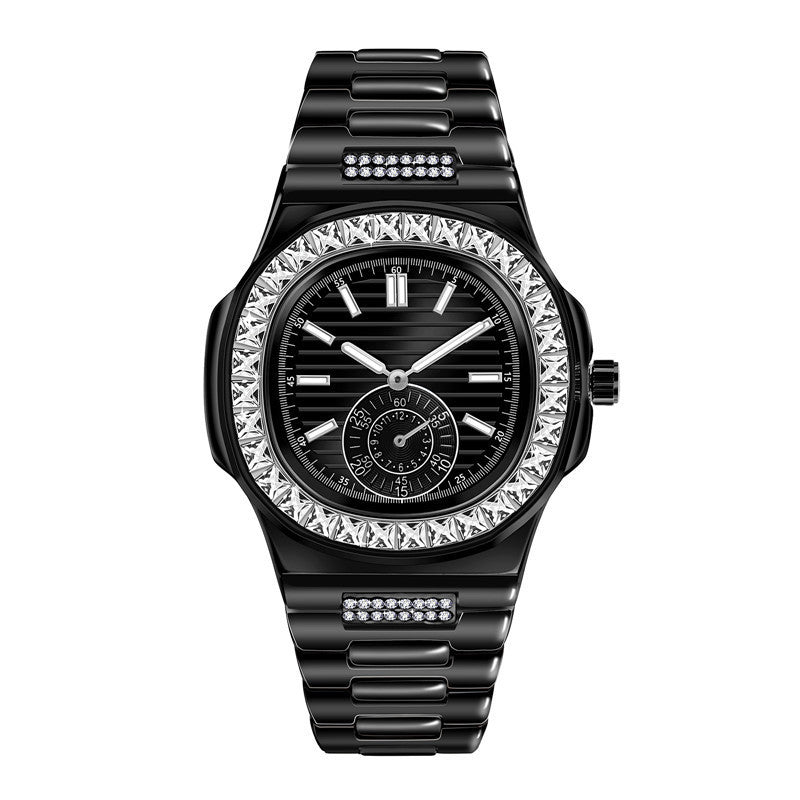 Alloy Diamond Watch