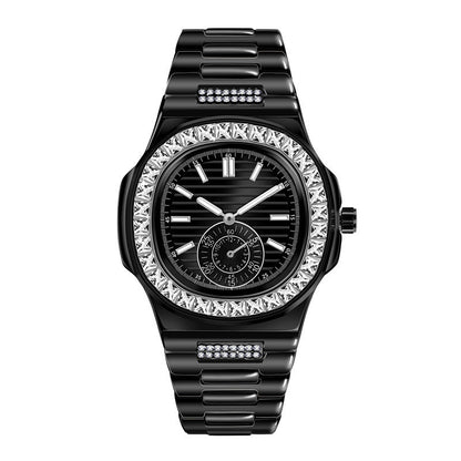 Alloy Diamond Watch