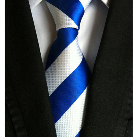 Silk Jacquard Big Stripe Tie