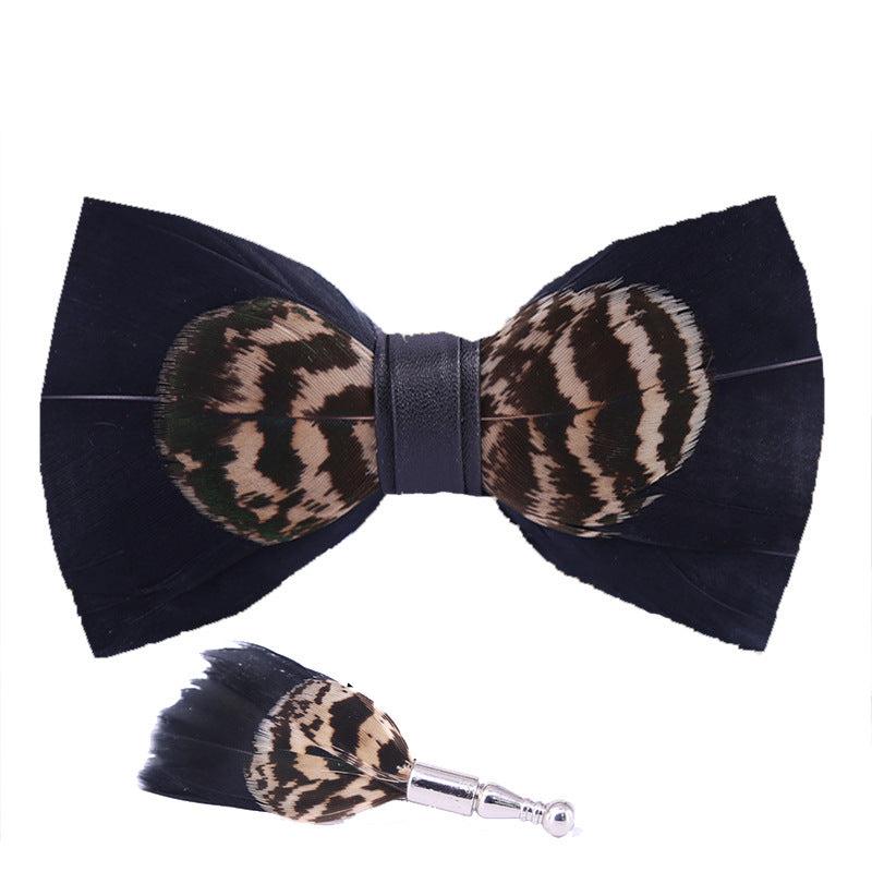 Feather Bow Tie