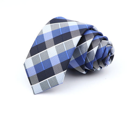 Casual Skinny Plaid Tie