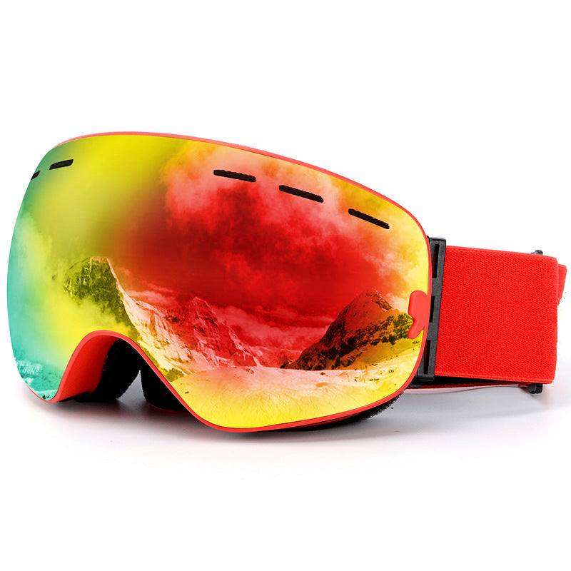 Spherical Mirror Ski Goggles