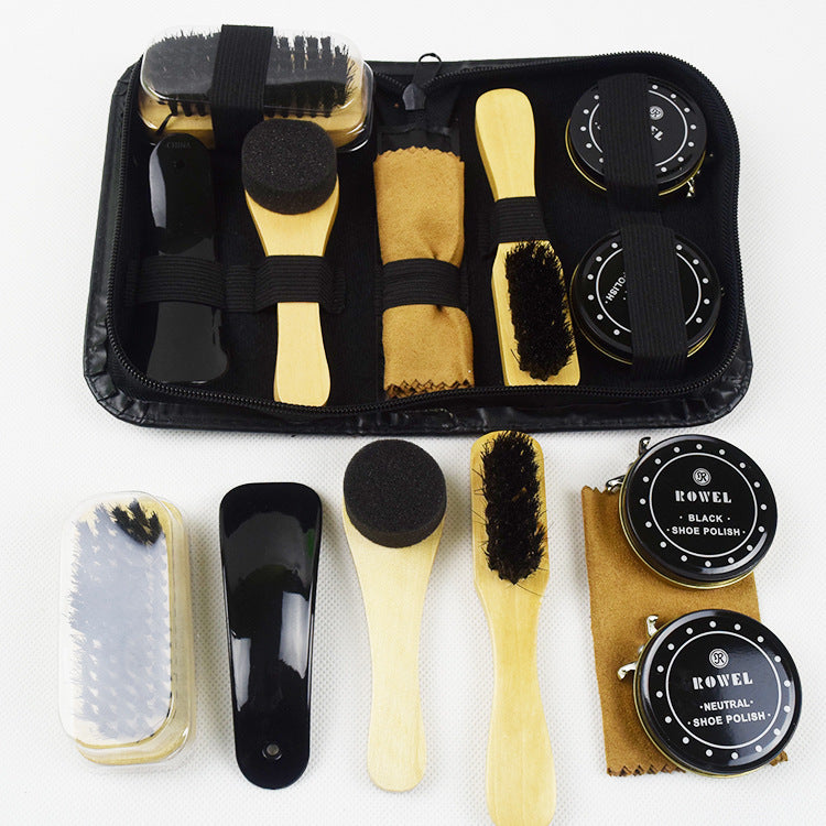 Shoe Polish Kit Leather Bag