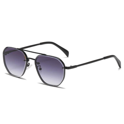 Double Beam Cut Edge Sunglasses