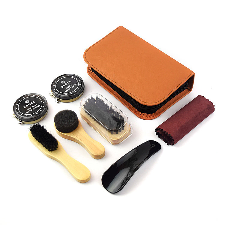 Shoe Polish Kit Leather Bag