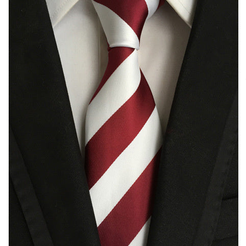 Silk Jacquard Big Stripe Tie