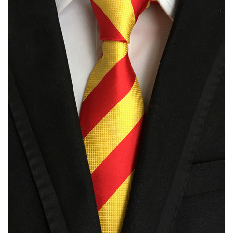 Silk Jacquard Big Stripe Tie