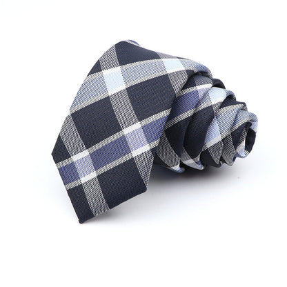 Casual Skinny Plaid Tie