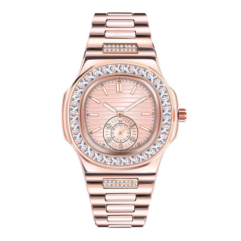 Alloy Diamond Watch