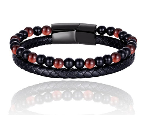 Volcanic Natural Stone Beaded Bracelet