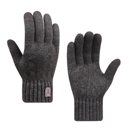 Fleece-lined Warm Wool Gloves