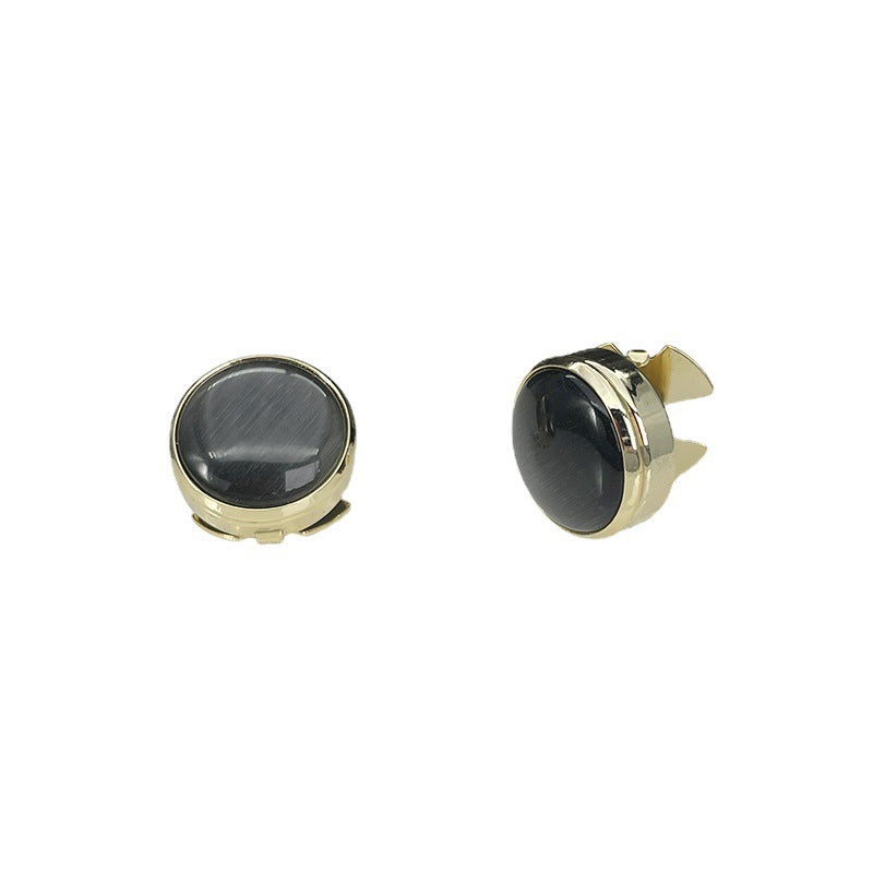 Classic Geometric Round Cufflinks