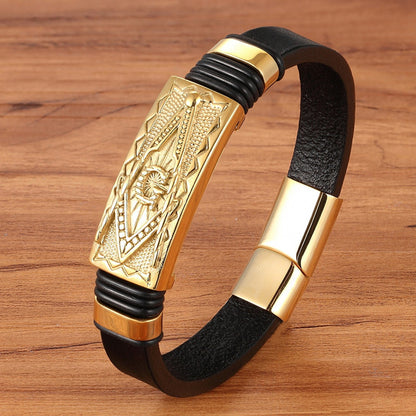 Scorpion Leather Bracelet