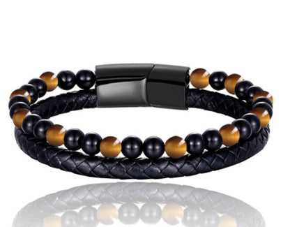 Volcanic Natural Stone Beaded Bracelet