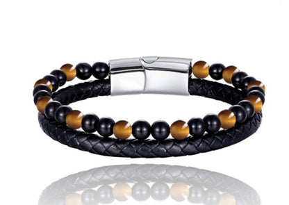 Volcanic Natural Stone Beaded Bracelet